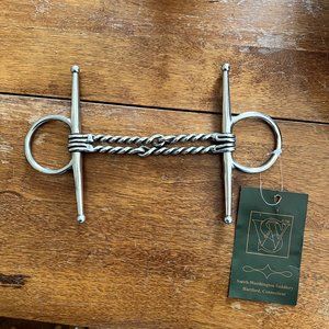 NWT Smith Worthington Saddlery 5" Double Twisted Wire Full Cheek Snaffle Bit